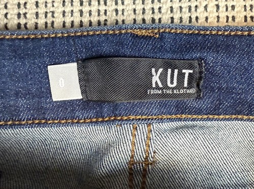Neu mit Etikett Kut From The Kloth Natalie Damengröße 0 blau dunkle Waschung Denim Bootcut-Jeans - Bild 17 von 23