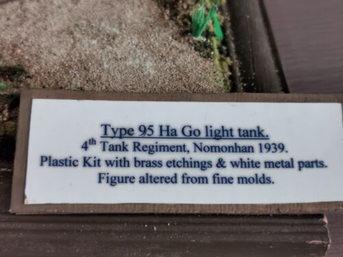 1:35 Type89 Light Tank "Ha-Go" fine molds pro Built painted Model Tank diorama - Picture 6 of 12