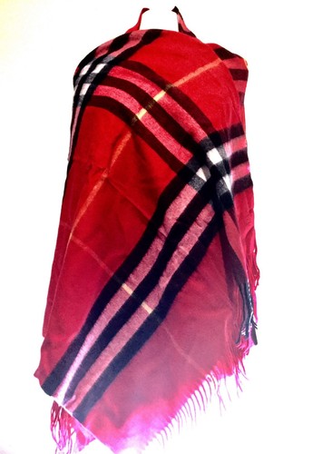 UScarmen Cashmere Blanket Scarf / Wrap / Shawl 70" x 28" Plaid  - Picture 15 of 24
