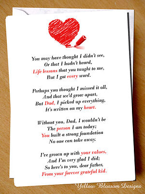 Happy Birthday Grown Son Greeting Card Happy Birthday Dad Adult Child Grateful Christmas Fathers Day  Love | Ebay