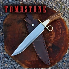 Tombstone Ring Guard Bowie Knife – Movie Replica | Full Tang Handmade Knife
