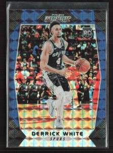 2017-18 Panini Mosaic #55 Derrick White Blue Prizm RC