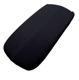 Fits 2016-2020 Chevrolet Malibu Leather Console Armrest Cover Blue Stitch
