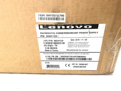 Lenovo Rackswitch G7000 Redundant Power Supply - 00AY123 - Photo 3/3