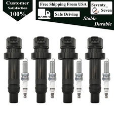 27300-2B010 4pcs Ignition Coil and Spark Plug Kit For 2010-2012 Kia