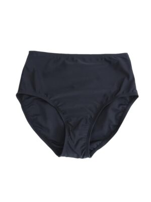 Beyond Control Women's Solid High-Waisted Swim Bottom 8 Black