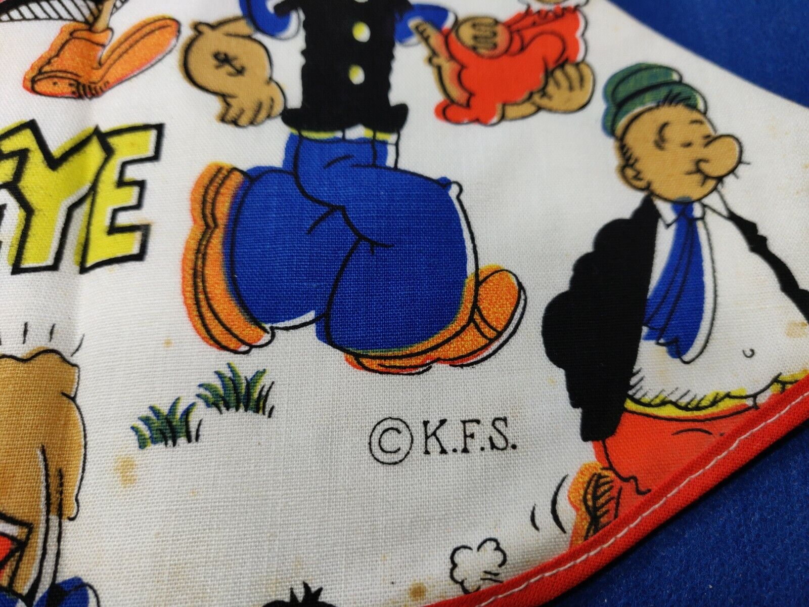 Popeye the Sailor Man 80s Vintage American K.F.S. Hat Olive Pluto and Wimpy