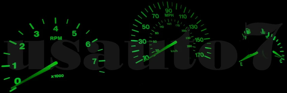 Dash Instrument Cluster Gauge GREEN LED LIGHT BULBS KIT Fit 97-03 Jaguar XK8 XKR Foto 3 de 4