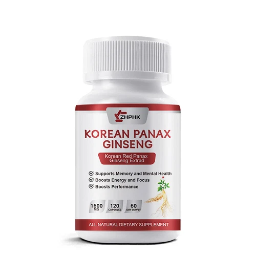 Koreanischer roter Panax Ginseng vegane Kapseln hochfeste gentechnikfreie Ginsenosid Kapseln - Bild 10 von 10