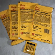 4 Kodak Dektol Developer for Black  White Film 9.5 Oz Makes 1/2 Gallon Chemical