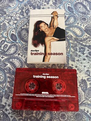 DUA LIPA TRAINING SEASON RED CASSETTE TAPE 2024 new UK import 1st print HTF