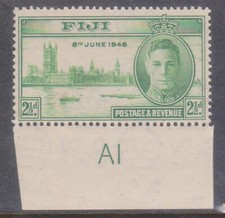 (F263-97) 1946 Fiji 2 1/2d KGVI victory stamp (AI on salvage) (CV)