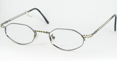 NA UND? MARION RAMM 26/F 106 J SILVER /BLACK YELLOW EYEGLASSES 46-20-135 (NOTES)