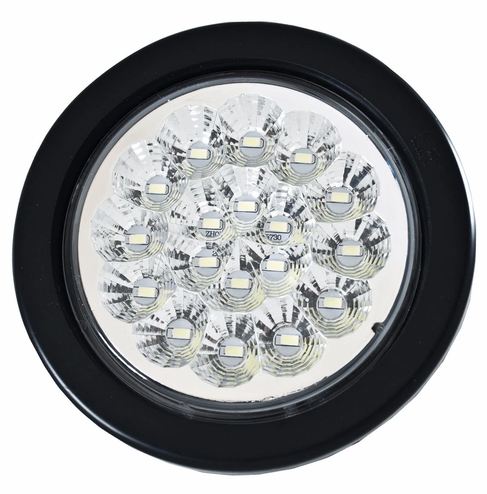 Luces de reversa de 4" 18 LED de parada redonda para camión (4) rojas y (2) blancas Foto 4 de 4