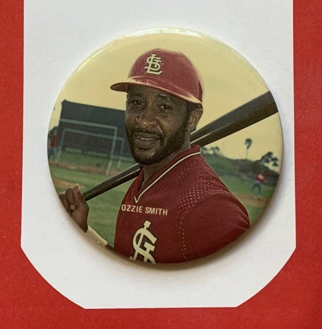 6X St. Louis Cardinals MLB Baseball (década de 1980) 3" Vintage Pin Button Smith, McGee + - Imagem 3 de 4
