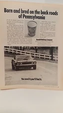 KENDALL GT-1 OIL  1970  FORD MUSTANG     - 1970  PRINT AD - 11 X 8.5   h4