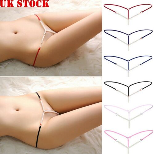 Subtropical range motto Womens Pearls Bikini briefs Panties Sexy Massage G-String Thongs Underwear  | eBay