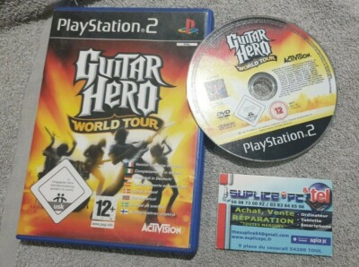 Boîte + Notice Guitar Hero World Tour Sur PS2 – Pas De Jeu, Pour Collection Ou Remplacement