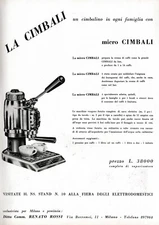 PUBBL.1954 ESPRESSO MACHINE MICRO CYMBALS TECHNICAL FEATURES BAR