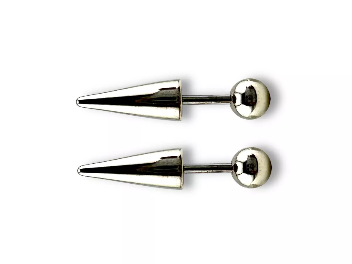 Ball and hotsell cone earrings