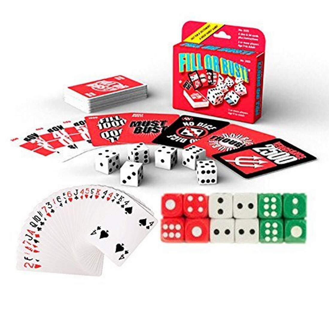 Players Favorite Fill Or Bust Card & Dice Game 3 Piece COMBO Play Set  Family Fun | eBay