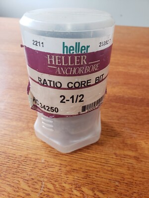 Heller Anchor Bore Ratio Core Bit, Concrete Bit, 2.5'' RC 34250