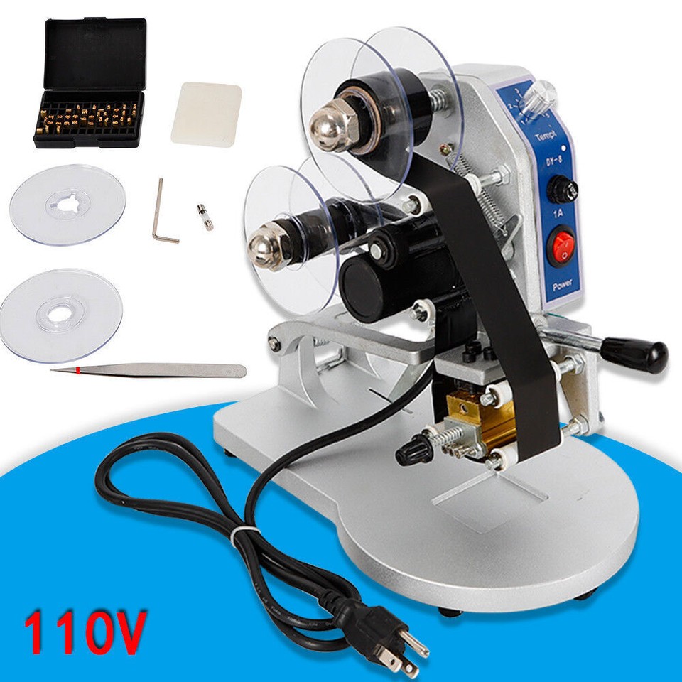 DY - 8 Hot Stamp Printer Manual Ribbon Coding Hot Foil Stamping Date ...
