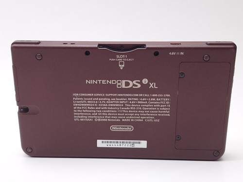 Nintendo DSi XL avec chargeur marron bordeaux - UTL-001 TESTÉ - Photo 12 sur 14