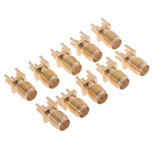 10x 1.6mm SMA Female Jack Solder Nut Edge PCB Clip Straight Mount RF Connect`sf - Photo 7/12