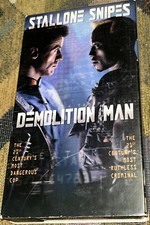 Demolition Man VHS Sylvester Stallone Wesley Snipes Action Movie Vintage 90s