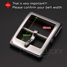 Stainless Steel Belt Buckles Men's/Women Center bar Pin Belt Buckle 1.5"/40mm