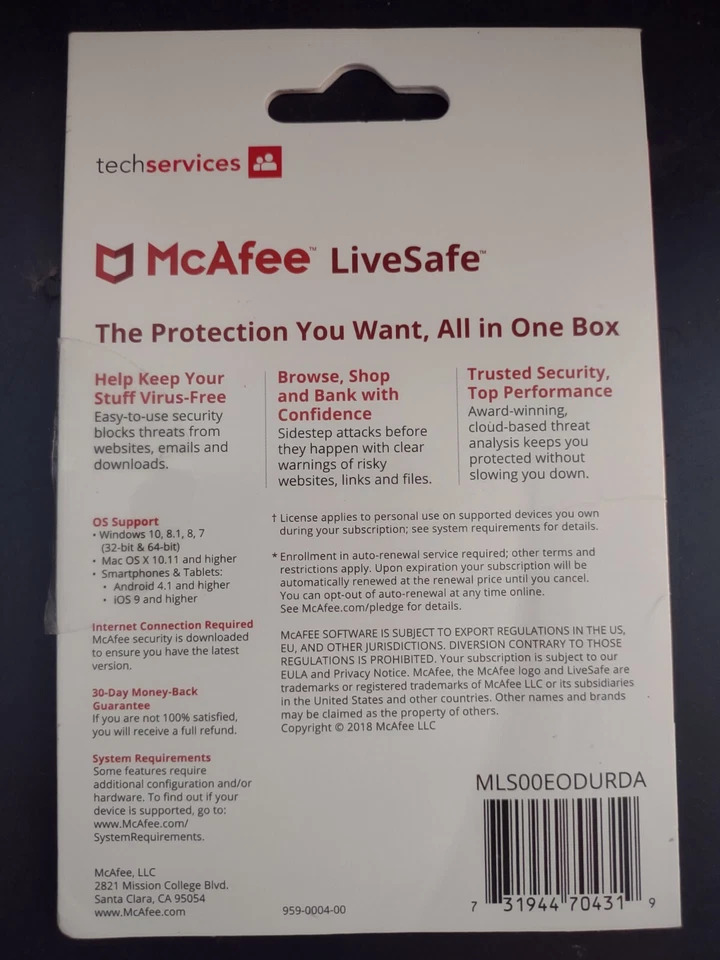 Dispositivos ilimitados McAfee LiveSafe Foto 2 de 2