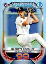 2021 BOWMAN CHROME SCOUTS TOP 100 BTP-99 GARRETT CROCHET CHICAGO WHITE SOX