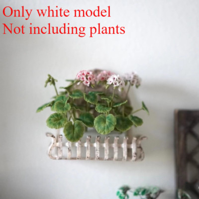 1/12 Scale Dollhouse Miniatures Uncolored White Model Gothic Flowerpot Stand