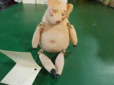 Vintage Pig Jointed Shelf Sitter -Resin  (CL 76)