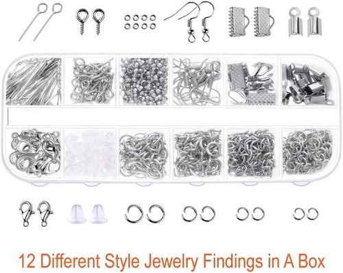 Jewelry Making Supplies Kit Metal 845 Pieces Tools Repair Beading Adult Craft - Picture 5 of 8