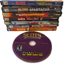 IGT & WMS Slots PC Games Spartacus 100 Pandas Reel ‘em In Miss Red Lot Of 8