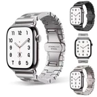 Satin Grand H Link Band for Apple Watch 11 10 9 8 7 6 SE 44/45/46/49mm Ultra 3 2