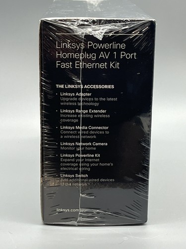 Linksys Cisco Powerline 400 PLEK400 AV Kit Outlet Network Extend - 第 3/5 張圖片