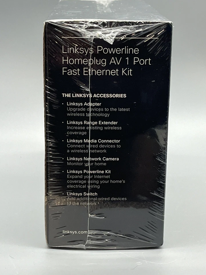 Linksys Cisco Powerline 400 PLEK400 AV Kit Outlet Network Extend - Image 3 of 4