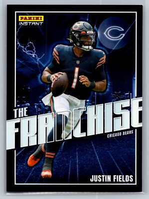 2022 Panini Instant The Franchise Justin Fields PR/421 Chicago Bears #ARM-JFI