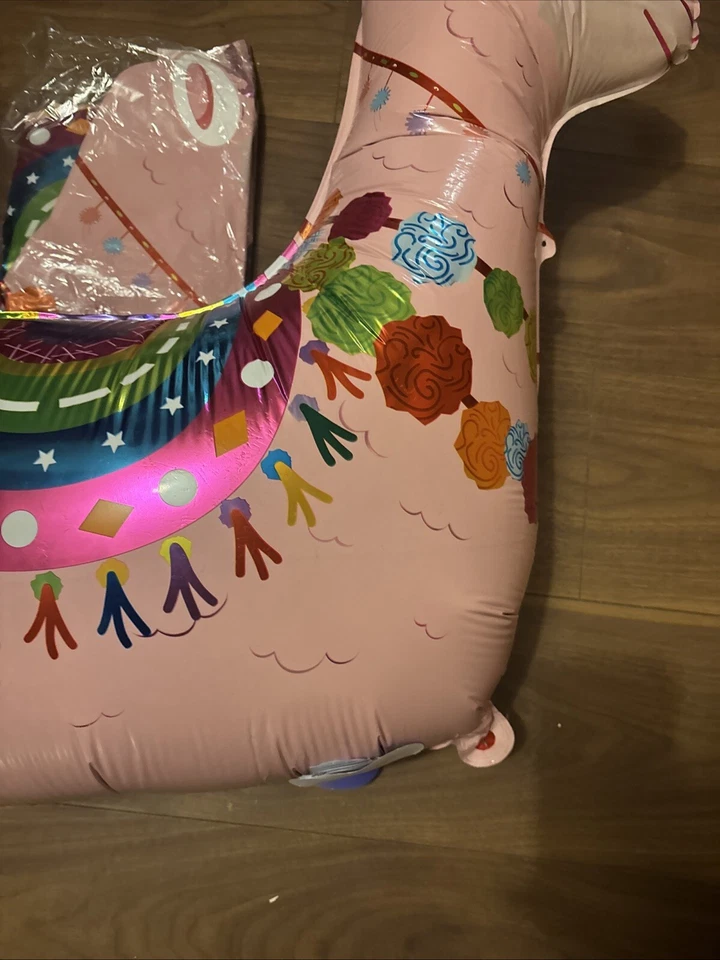 10 x Globo de Alpaca Llama Rosa Caminar Mascota Animal Airwalker Lámina Niños Fiestas Foto 3 de 4