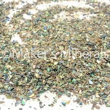Crushed Shells Abalone (Paua), Sand Size 0.25mm-2mm for Stone Inlay, Crafts, Art