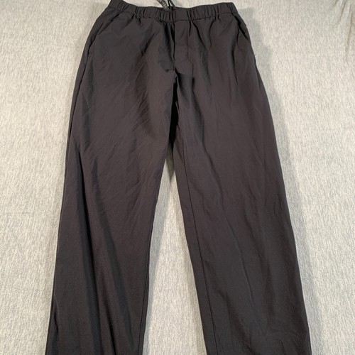 Lululemon Pantalone Uomo Grande Nero Elastico Vita Leggero Casual ABC - Foto 2 di 12