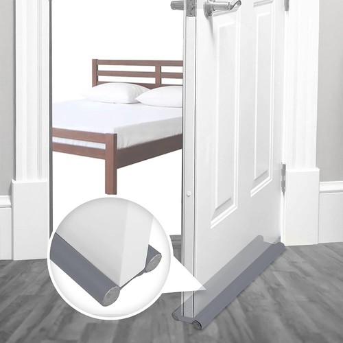 36 Inch Under Door Draft Noise Blocker Black Gap Stoppers Entry Door Draft Strip - Picture 7 of 17