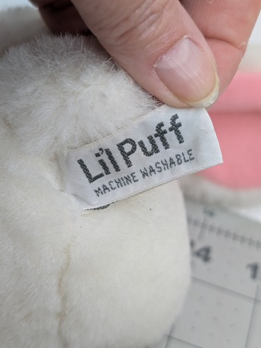 Russ Lil Puff Rabbit Plush Bunny White 5 Inch Stuffed Animal Toy - Picture 8 of 9