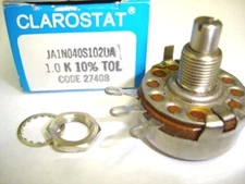 Clarostat JA1N040S102U 1K OHM Linear Pot Potentiometer NIB