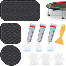 Trampoline Patch Repair Kit 3 Sizes Mat Tear Hole Repair Patches for Safety