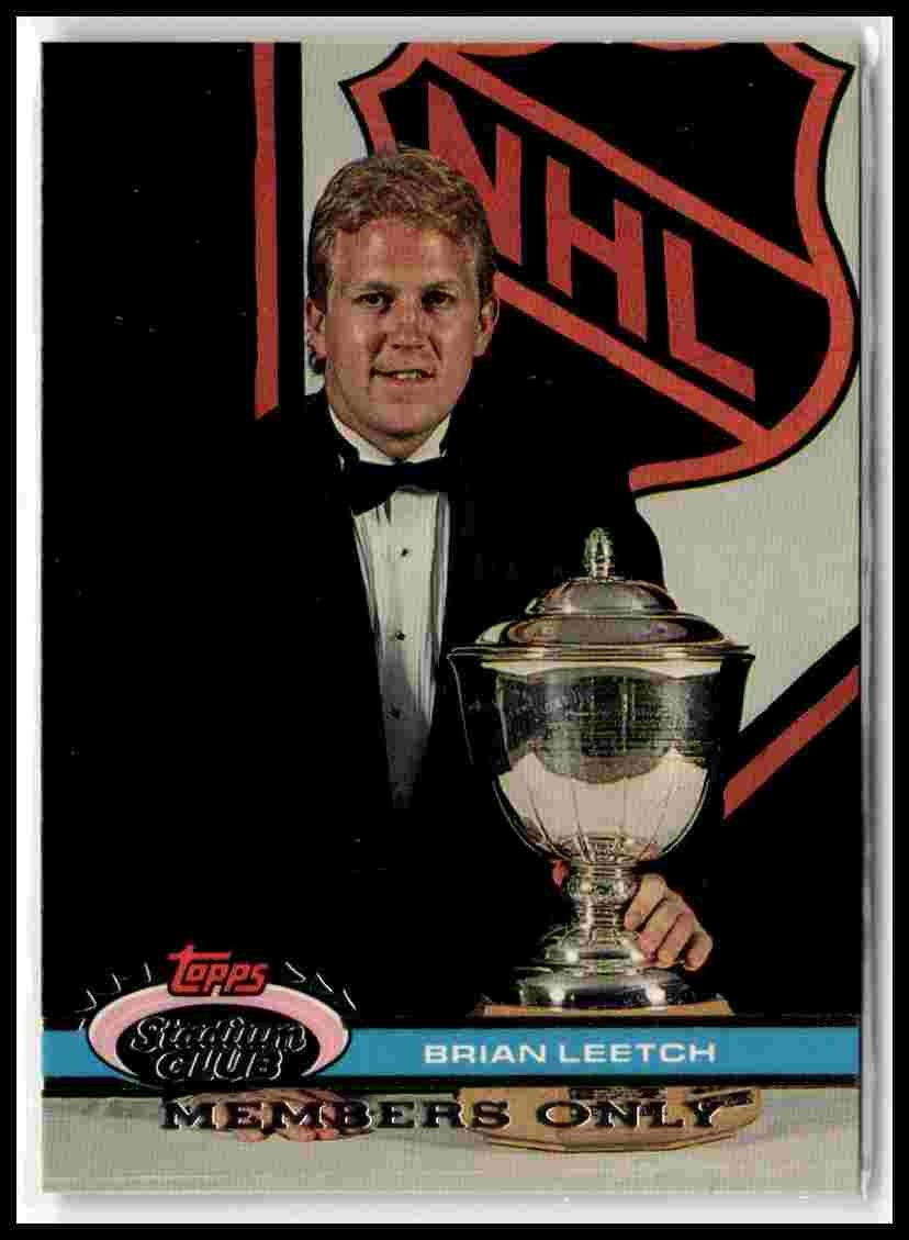 1991 Stadium Club Members Only #NNO Brian Leetch