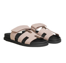 Herm s Chypre Techno Sandal Rose Porcelaine Size 7 NIB
